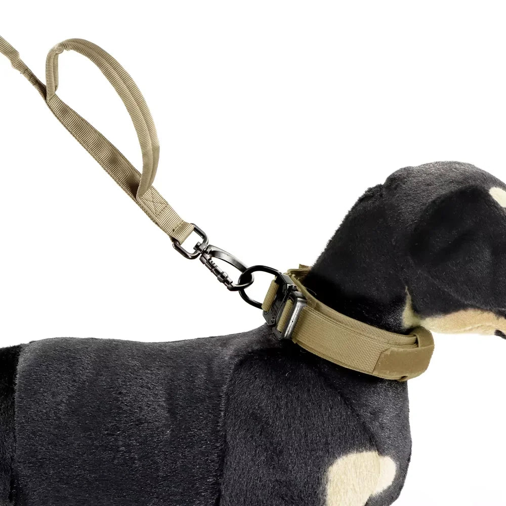 Adjustable Tactical Nylon Dog Leash With Quick Release Buckle