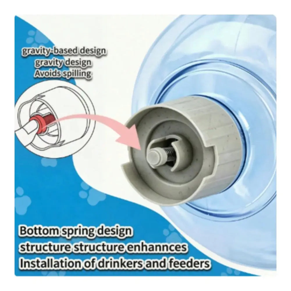 Dual Capacity Automatic Pet Water Fountain Spill Proof Design
