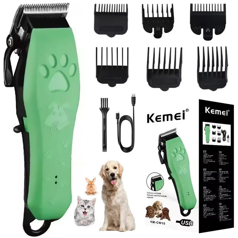 Edieu Professional Pet Clippers With Rechargeable Adjustable Blades