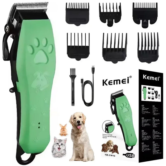 Edieu Professional Pet Clippers With Rechargeable Adjustable Blades
