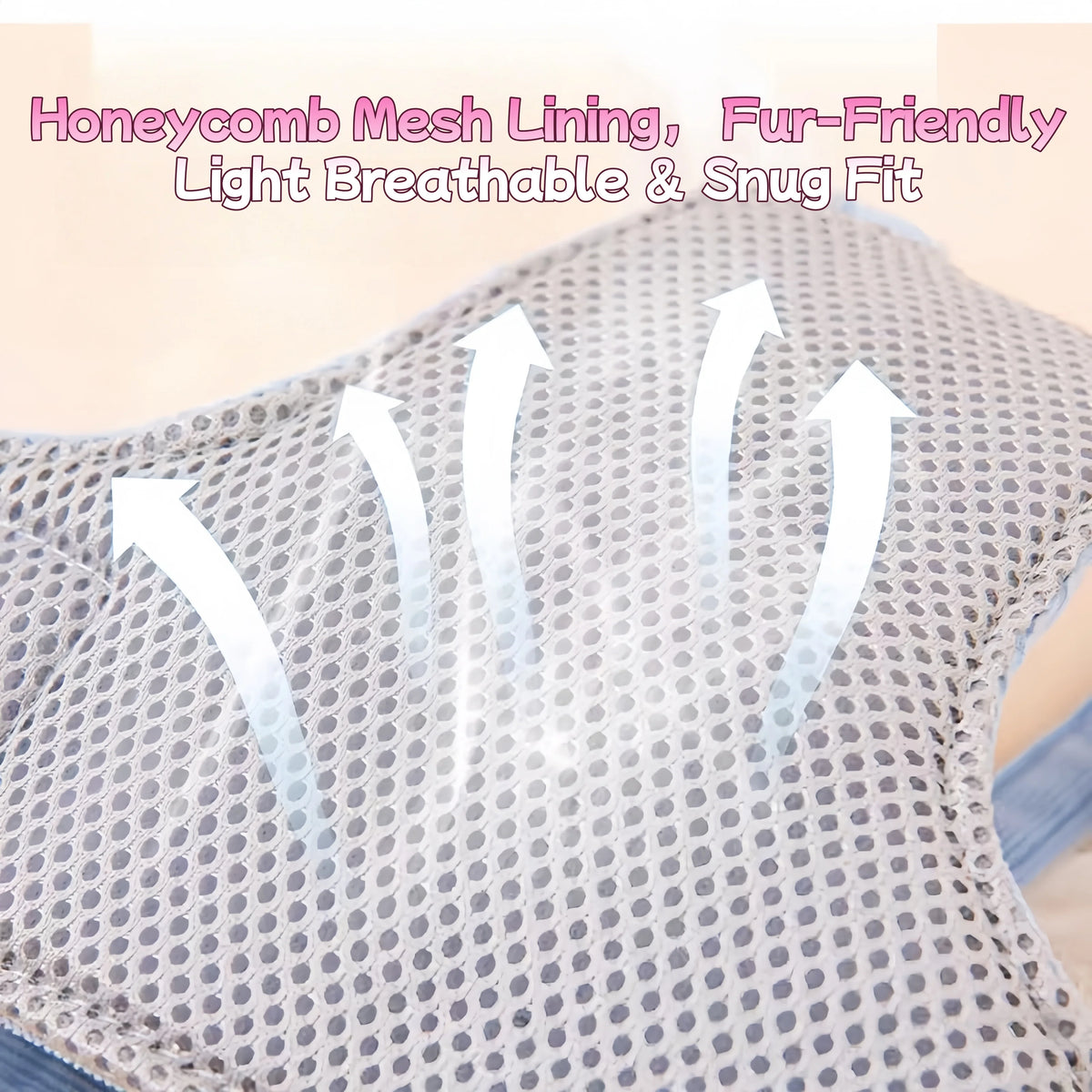 Adjustable Breathable Mesh Rabbit Walking Harness Vest
