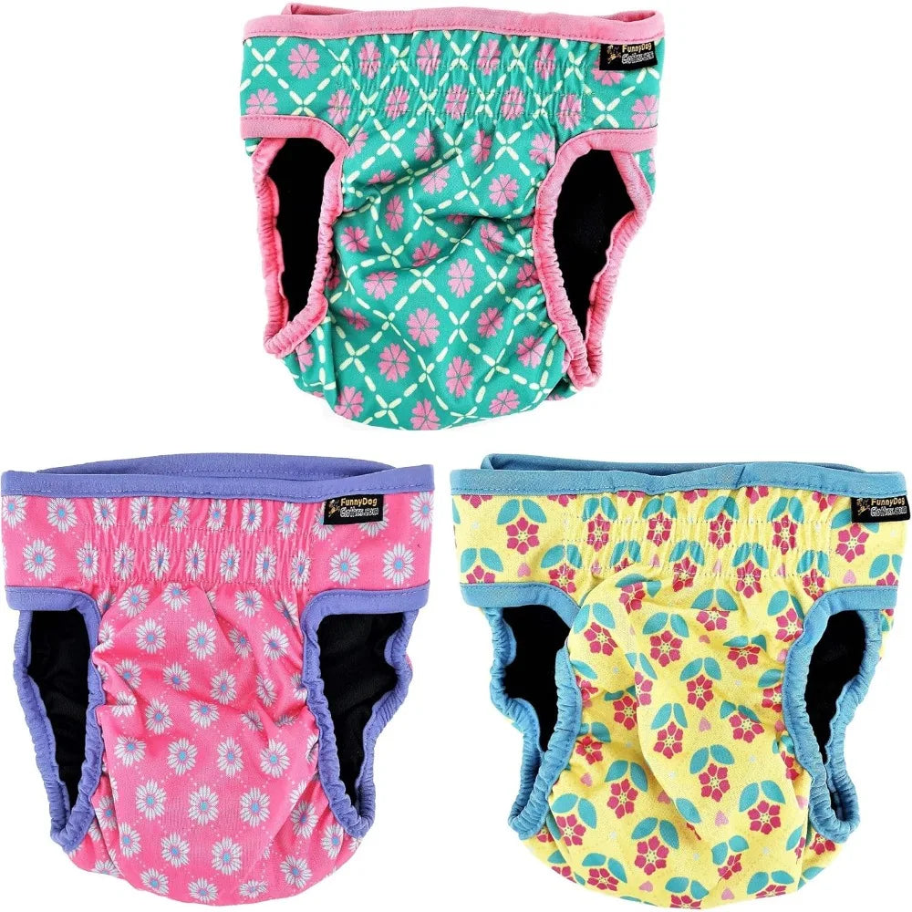 Female Dog Diapers With Absorbent Pads For Waterproof Leakproof Protection