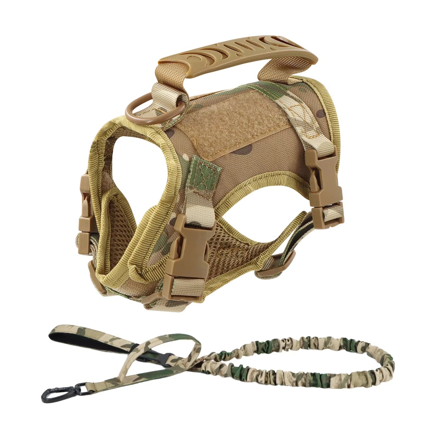 Adjustable Tactical Dog And Cat Harness Leash Walking Set