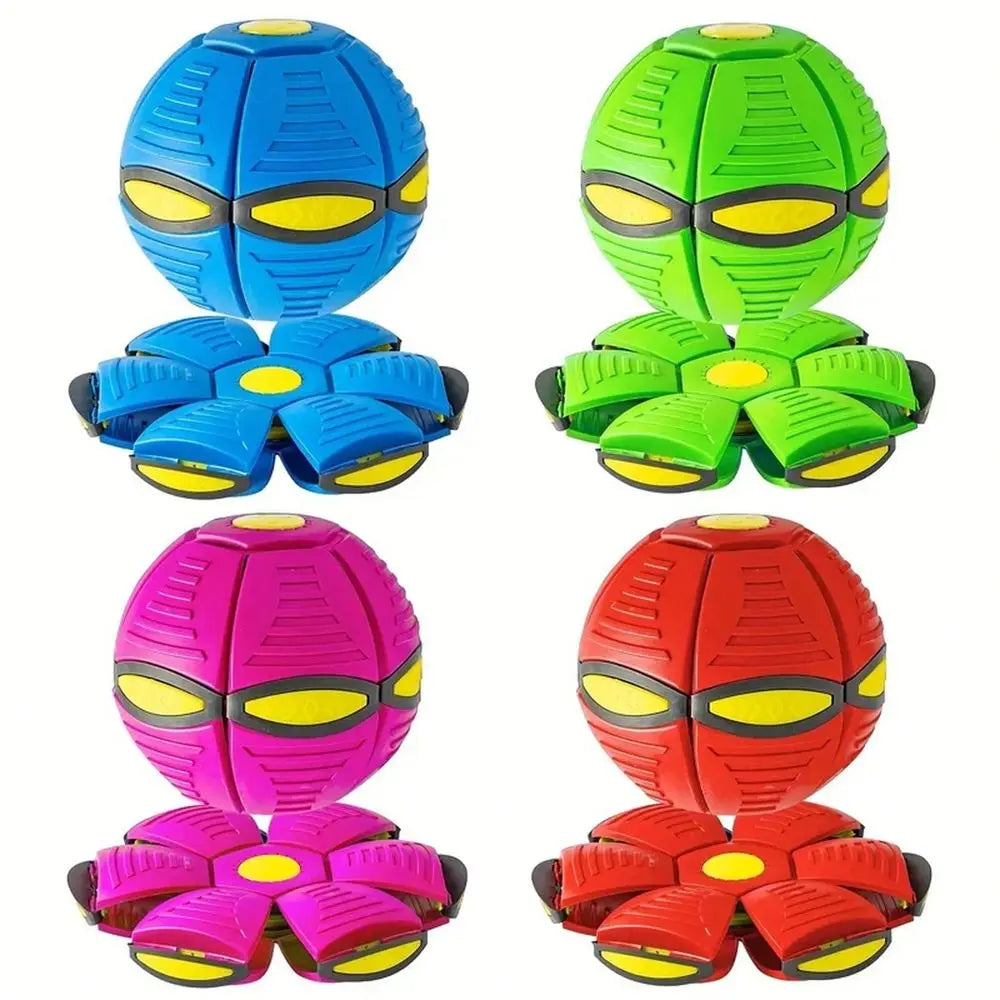 Durable Nylon Saucer Bouncing Ball Dog Toy For Outdoor Fetch