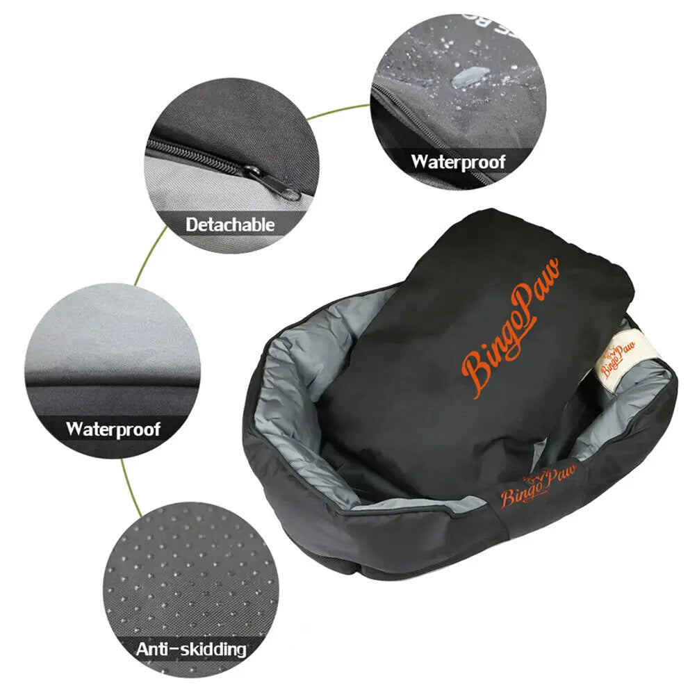BingoPaw All Season Dog Bed With Removable Waterproof Cover