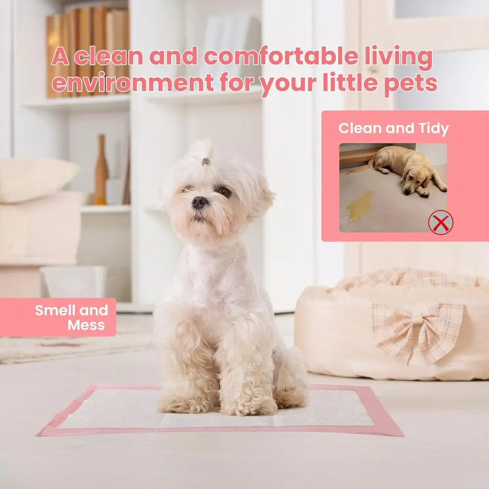 Disposable Puppy Training Pads Ultra Absorbent Leak Proof Quick Dry