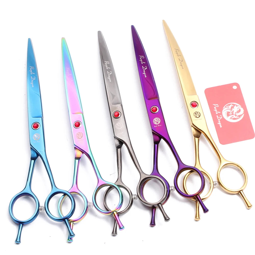 Professional Stainless Steel Curved Dog Grooming Scissors
