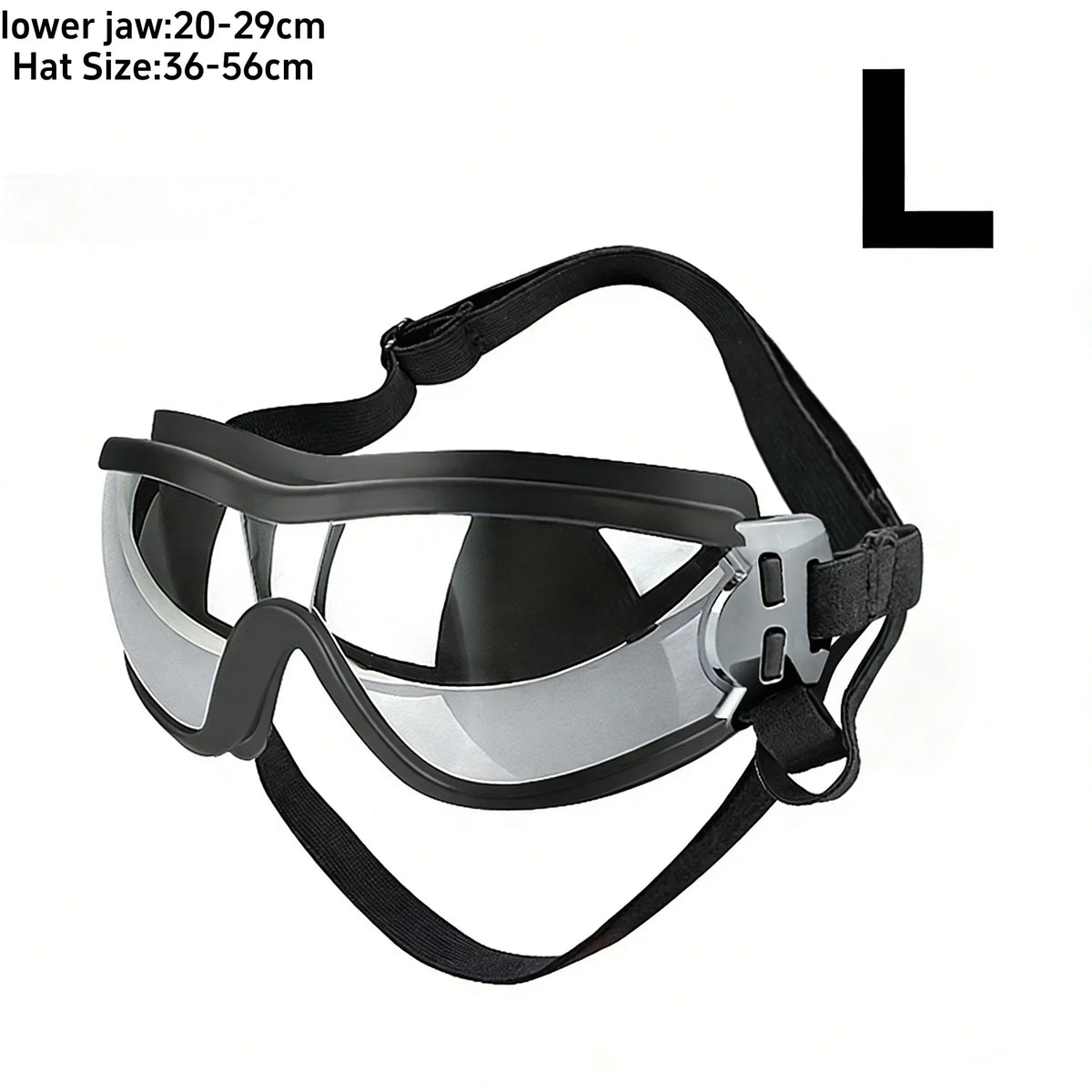 Adjustable Anti UV Windproof Dog Goggles with Dual Straps
