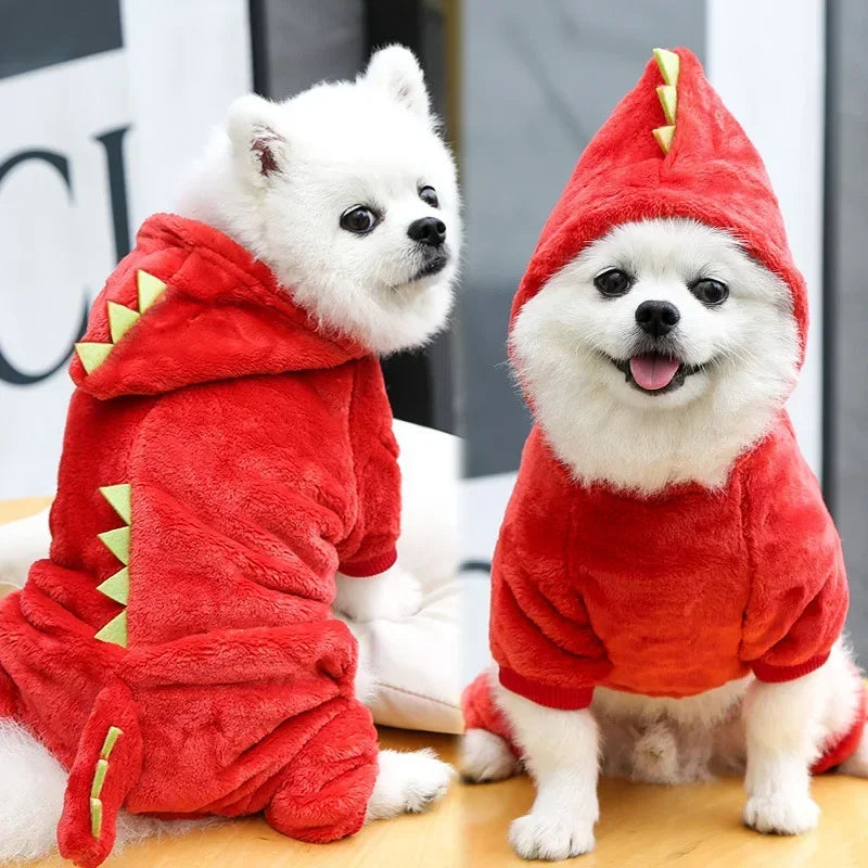 Wangmeow Comfy Fleece Dog Jumpsuit Warm Winter Pet Apparel