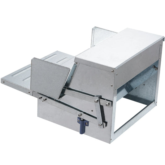 SucceBuy Galvanized Steel Chicken Feeder For Poultry Coops
