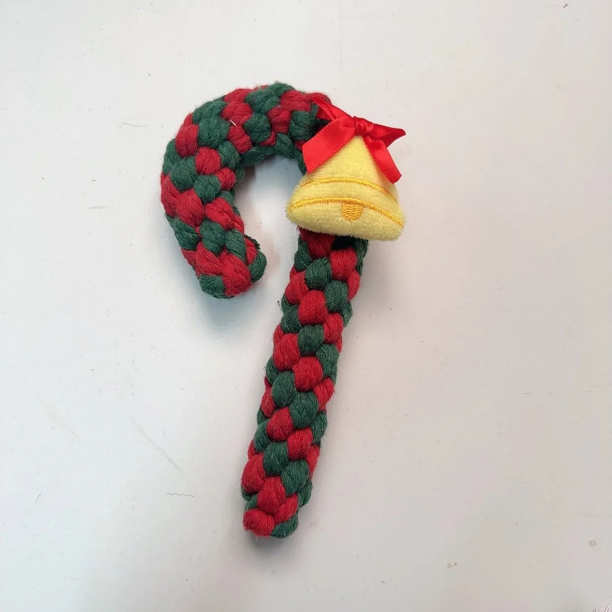 Christmas Dog Cotton Rope Knot Toy for Chewing and Play