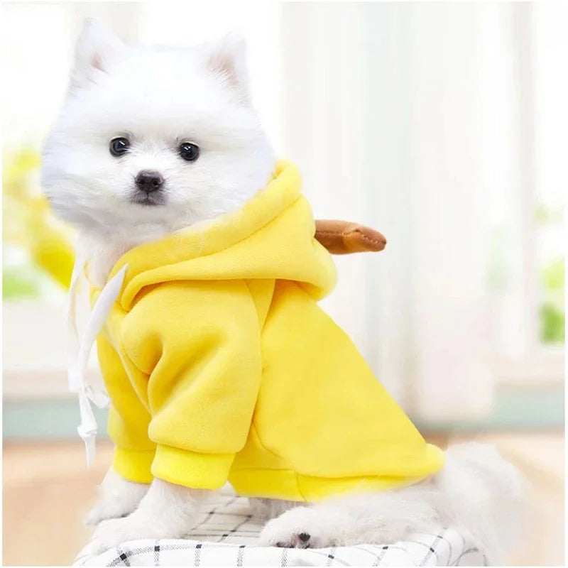 Wangmeow Fruit Dog Hoodie Warm Fleece Clothes for Small Dogs