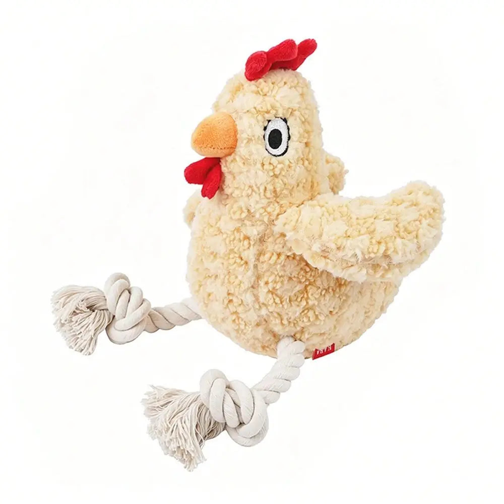 Interactive Cotton Rope Sound Piggy Stuffed Plush Toy