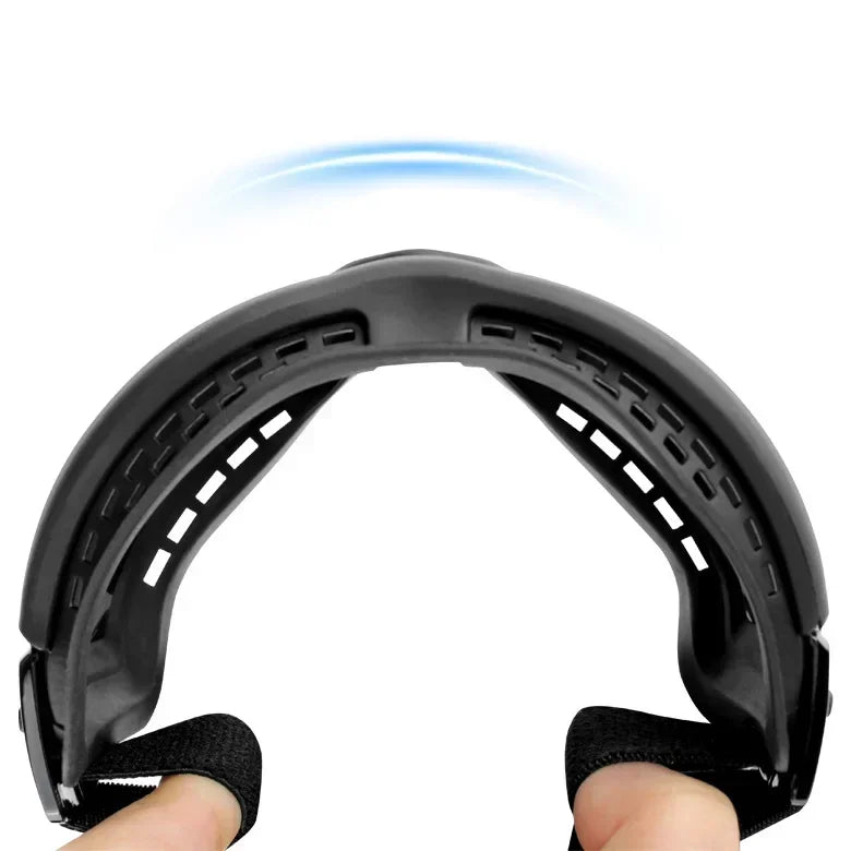 Adjustable Anti UV Windproof Dog Goggles with Dual Straps