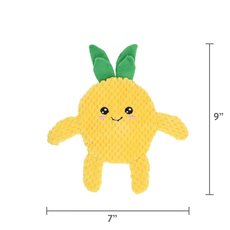 Crinkle Bird And Pineapple Dog Toys For Summer Play