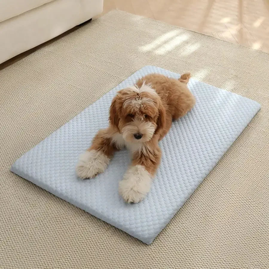 Breathable Cotton Cooling Cat Bed With Thick Comfortable Padding