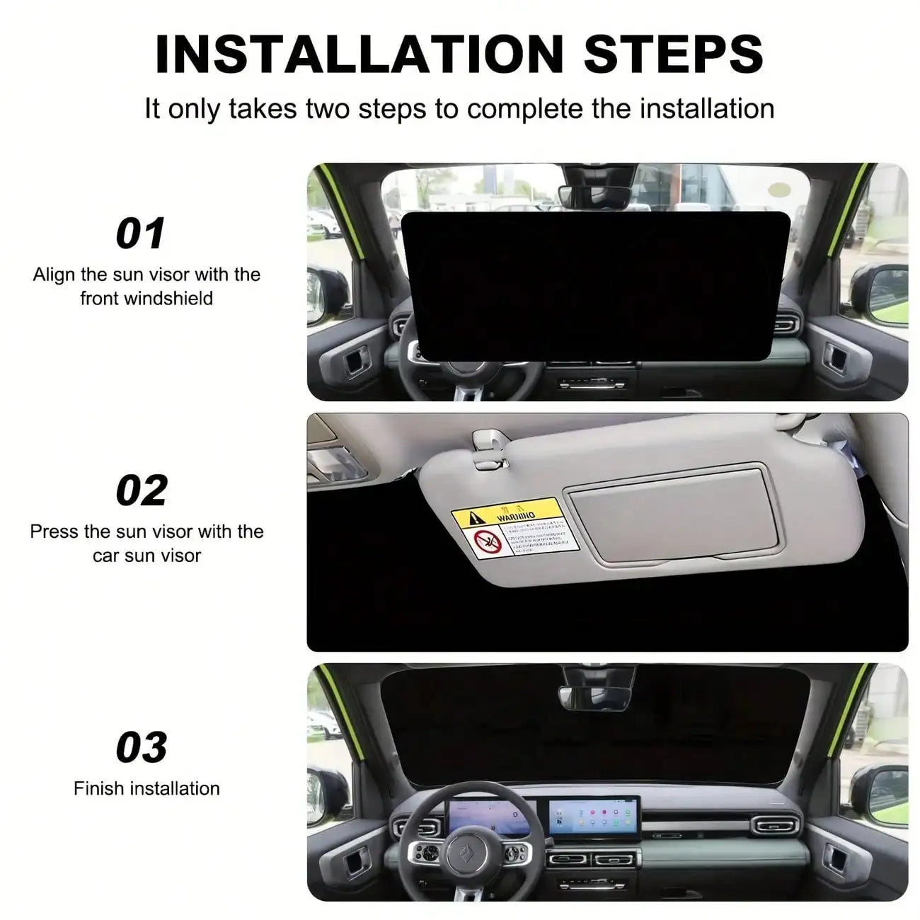 Premium Car Sun Visor Windshield Blocker For Superior UV Control