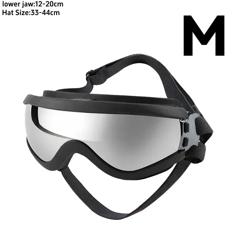 Adjustable Anti UV Windproof Dog Goggles with Dual Straps