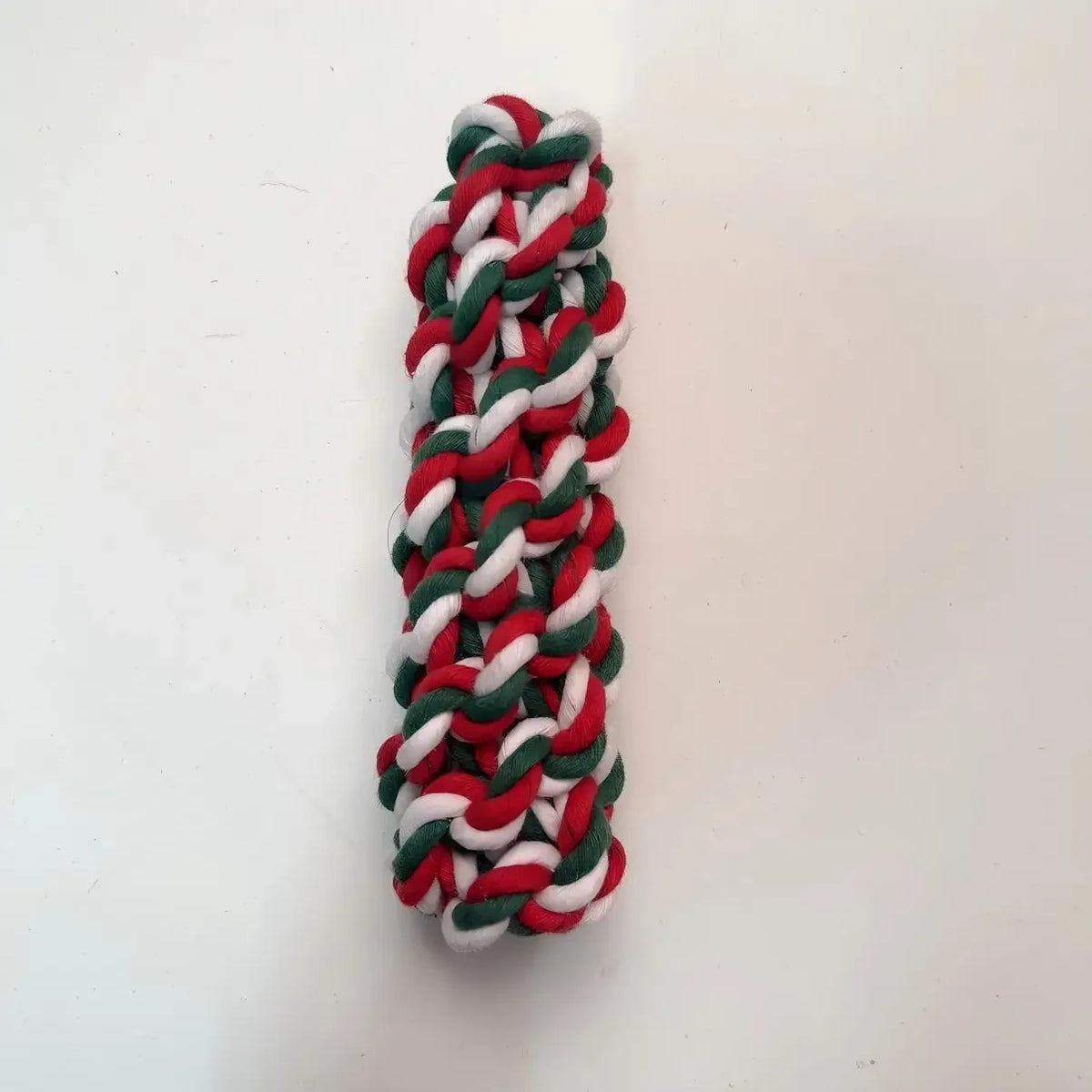 Christmas Dog Cotton Rope Knot Toy for Chewing and Play
