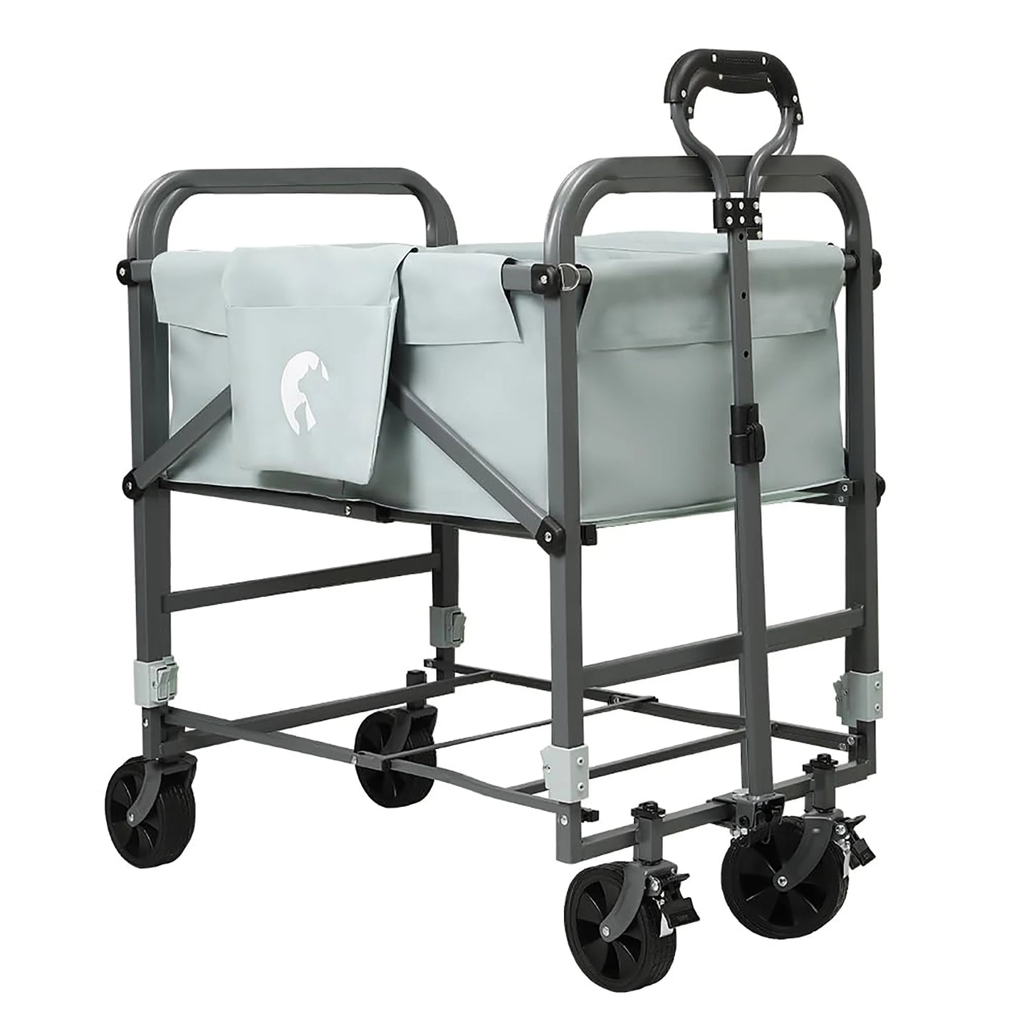 DishyKooker Foldable Portable Dog Bath Tub with Rolling Cart