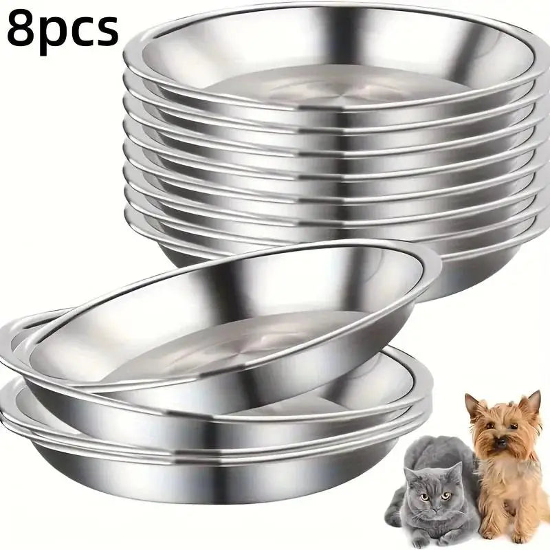 Stainless Steel Cat Bowl With Slip Resistant Wide Base