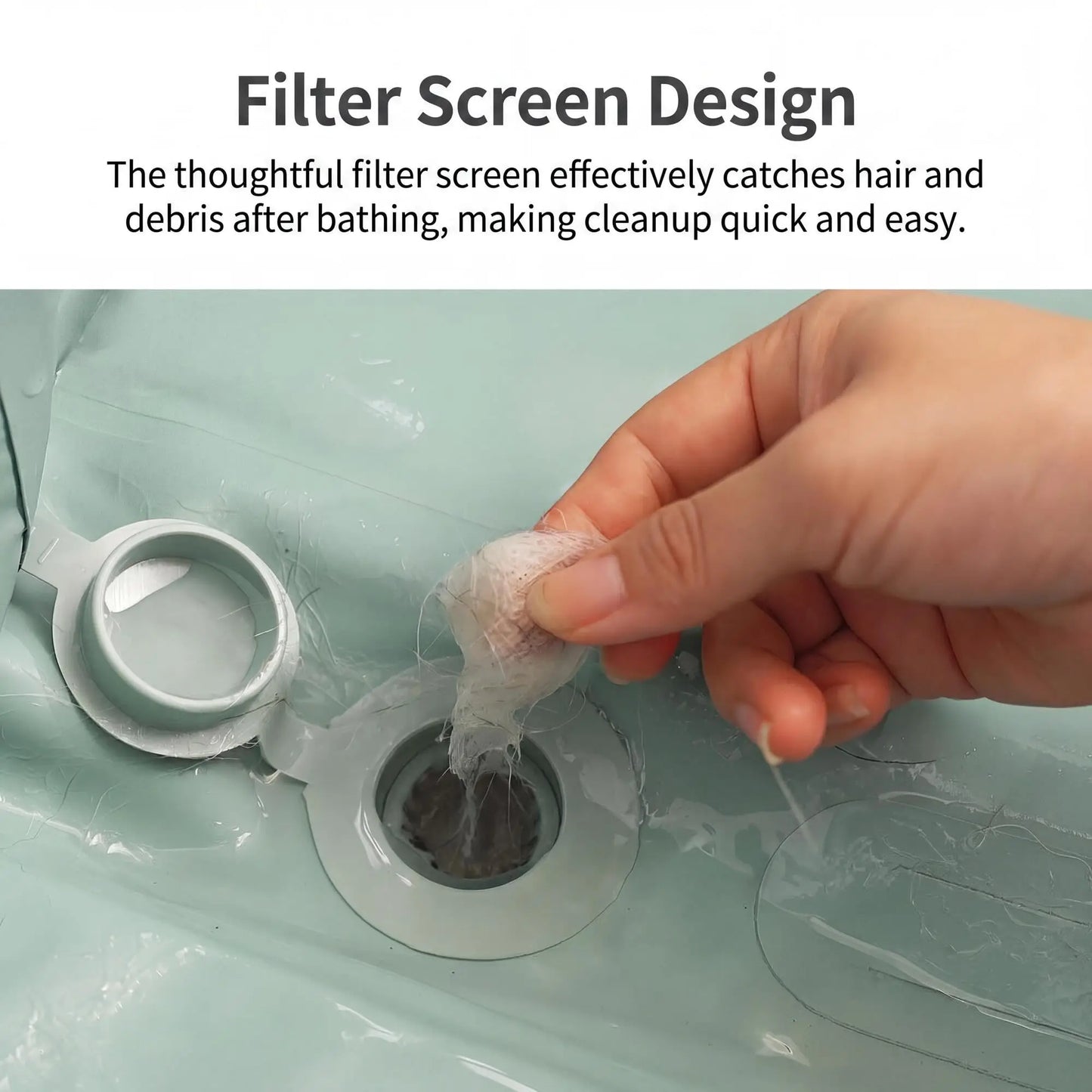 DishyKooker Foldable Portable Dog Bath Tub with Rolling Cart