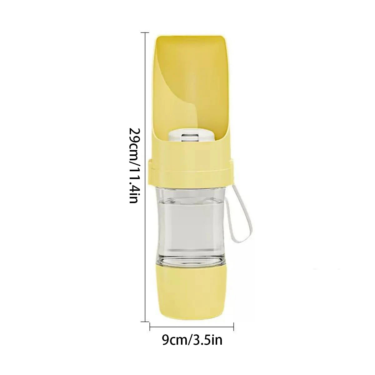 Wooden Pet Water Bottle With Food Storage Container For Dogs