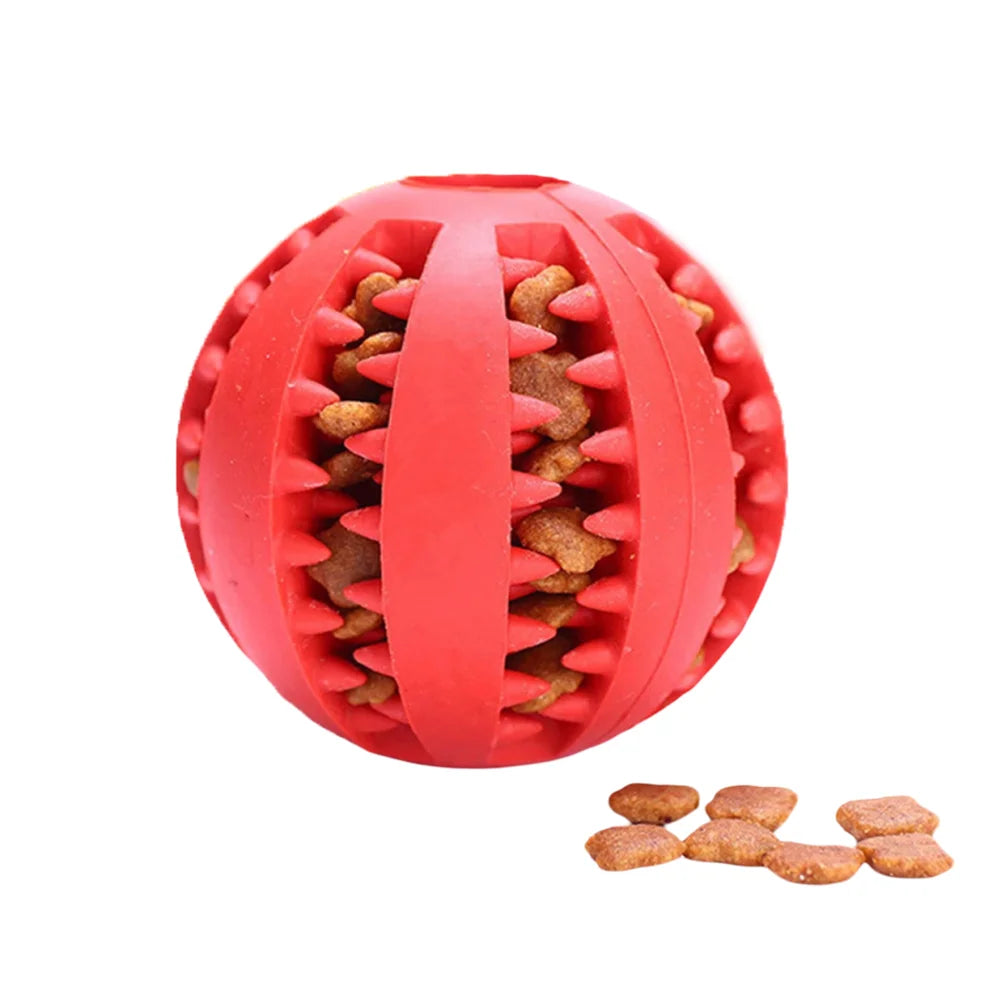 Durable Rubber Dog Teething Puzzle Ball For Biting Training