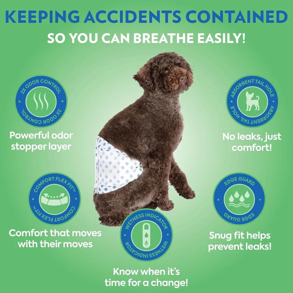 Out Male Dog Wraps Leak Proof Featuring Wet Indicator