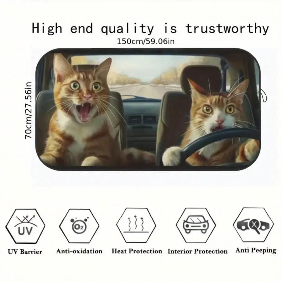 Premium Car Sun Visor Windshield Blocker For Superior UV Control