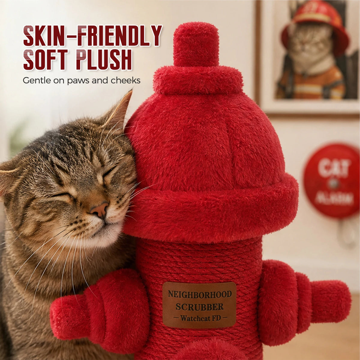 PAWZ Road Fire Hydrant Sisal Cat Scratching Post Furniture