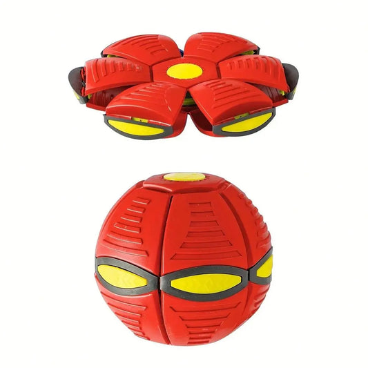 Durable Nylon Saucer Bouncing Ball Dog Toy For Outdoor Fetch