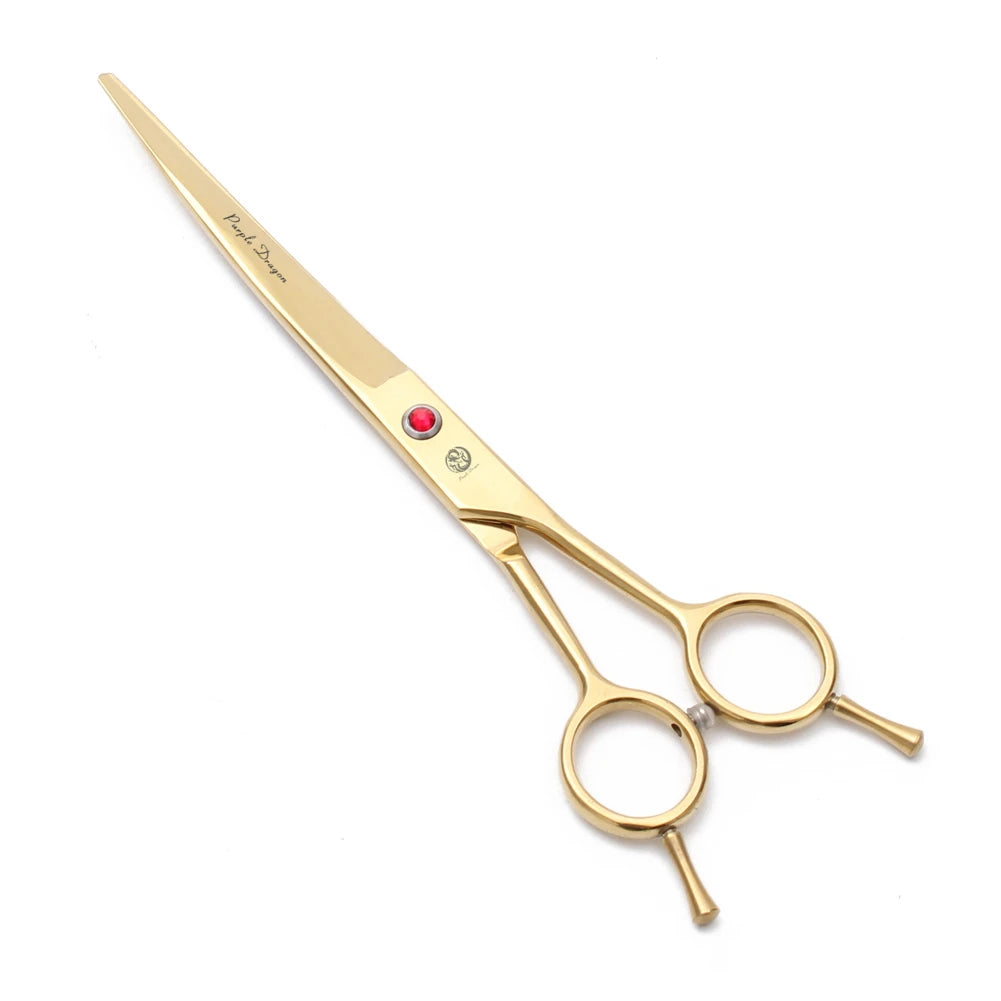 Professional Stainless Steel Curved Dog Grooming Scissors