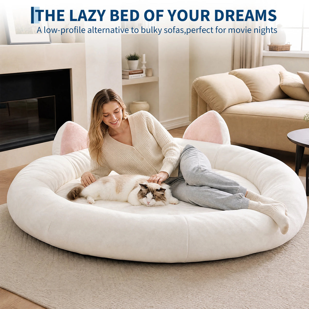 Memory Foam Dog Bed With Supportive Bolster For Senior Dogs