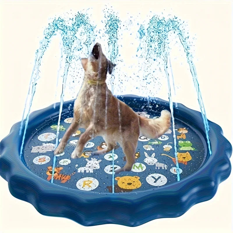 Heavy Duty Outdoor Dog Bath Basin With Water Spray Cooling
