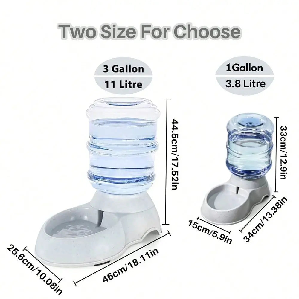 Dual Capacity Automatic Pet Water Fountain Spill Proof Design