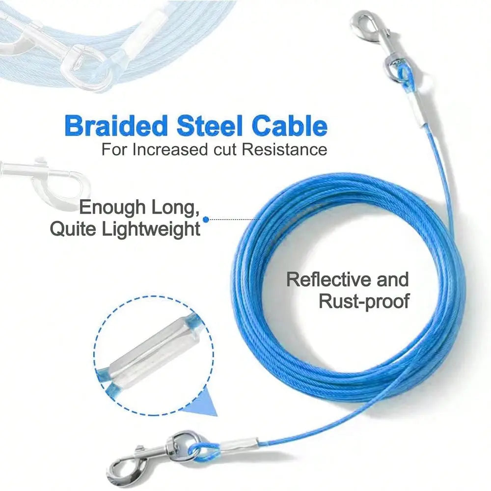 Heavy Duty Metal Dog Tie Out System For Outdoor Tethering