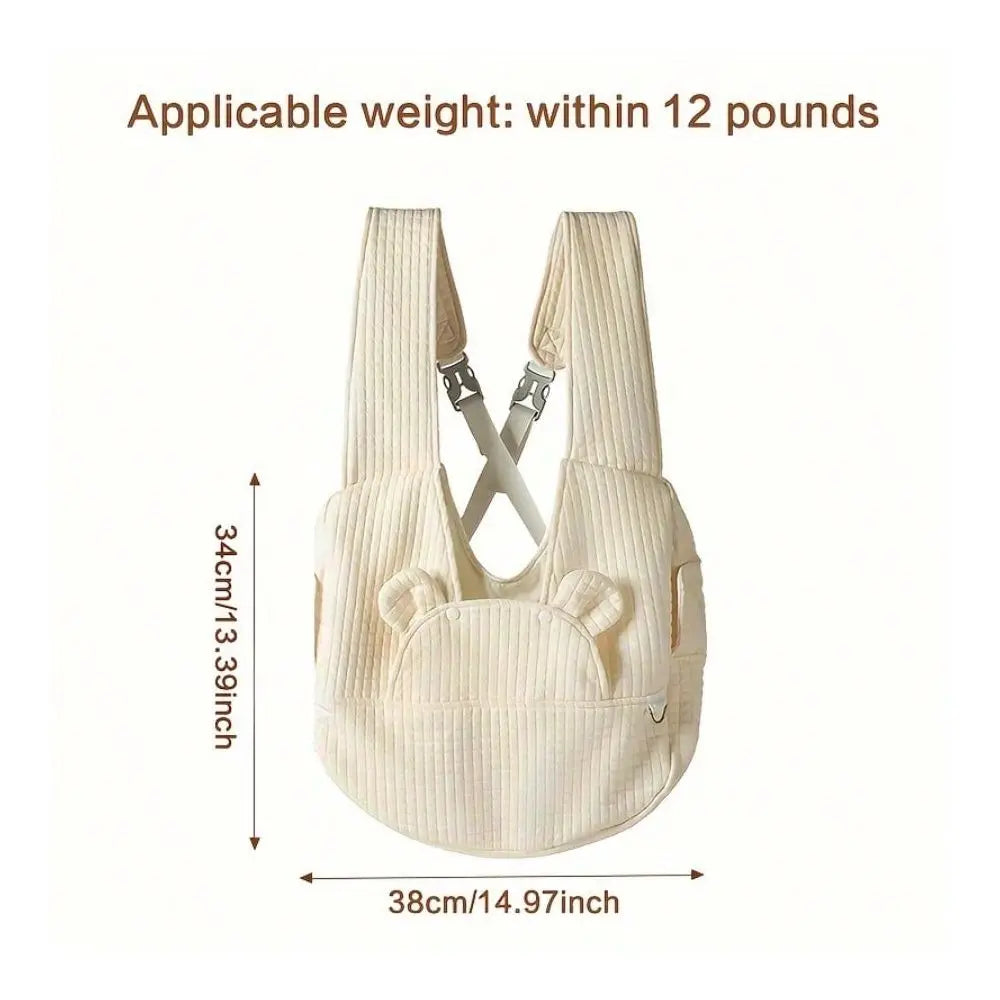 Fluffy Pet Carrier Backpack With Breathable Cotton Lining