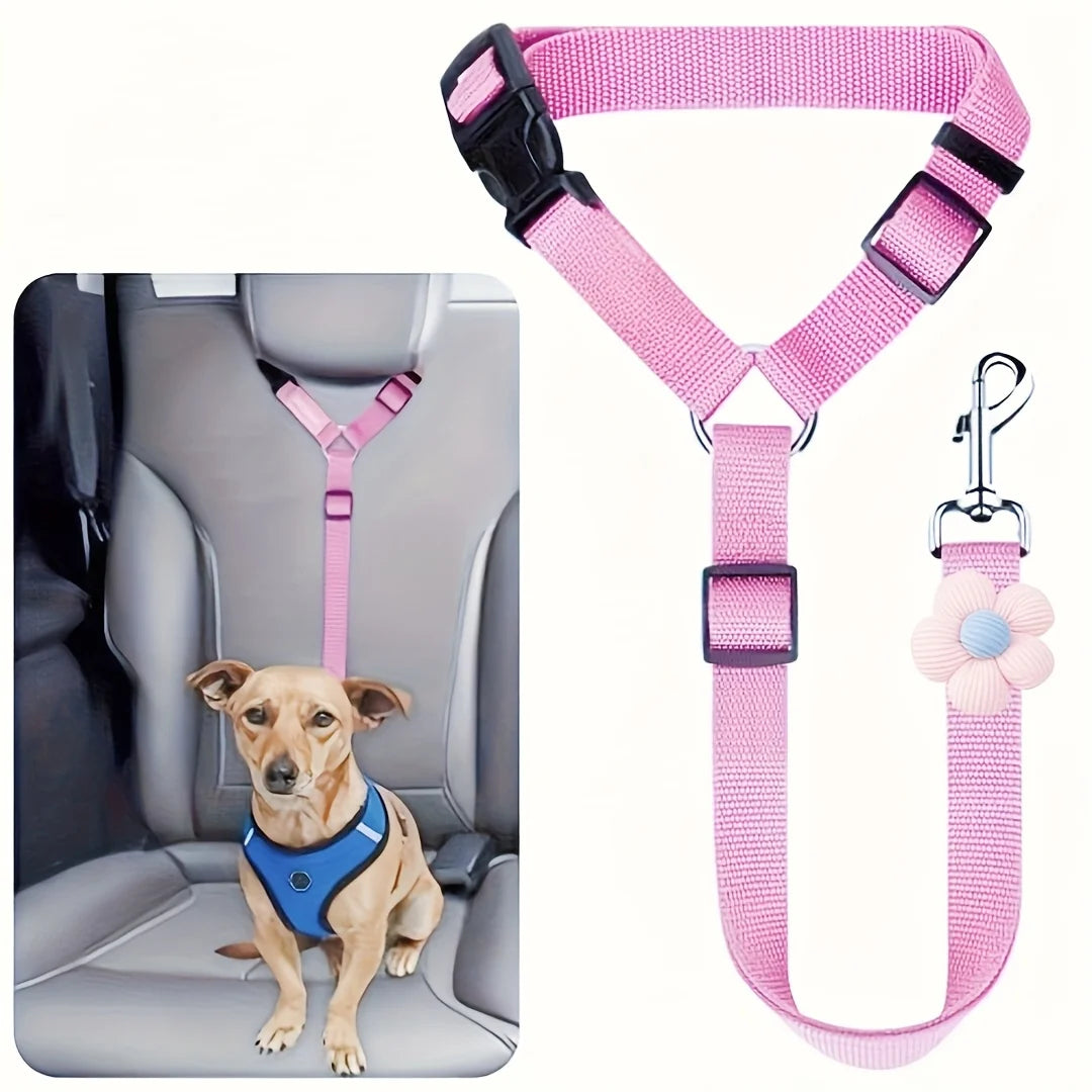 Premium Polyester Dog Car Seat Belt Safety Tether Leash