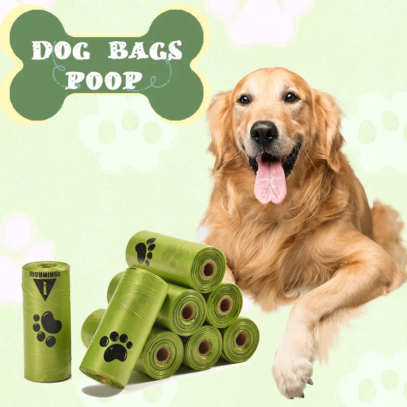Extra Thick Secure Dog Poop Bags With Durable Paw Print