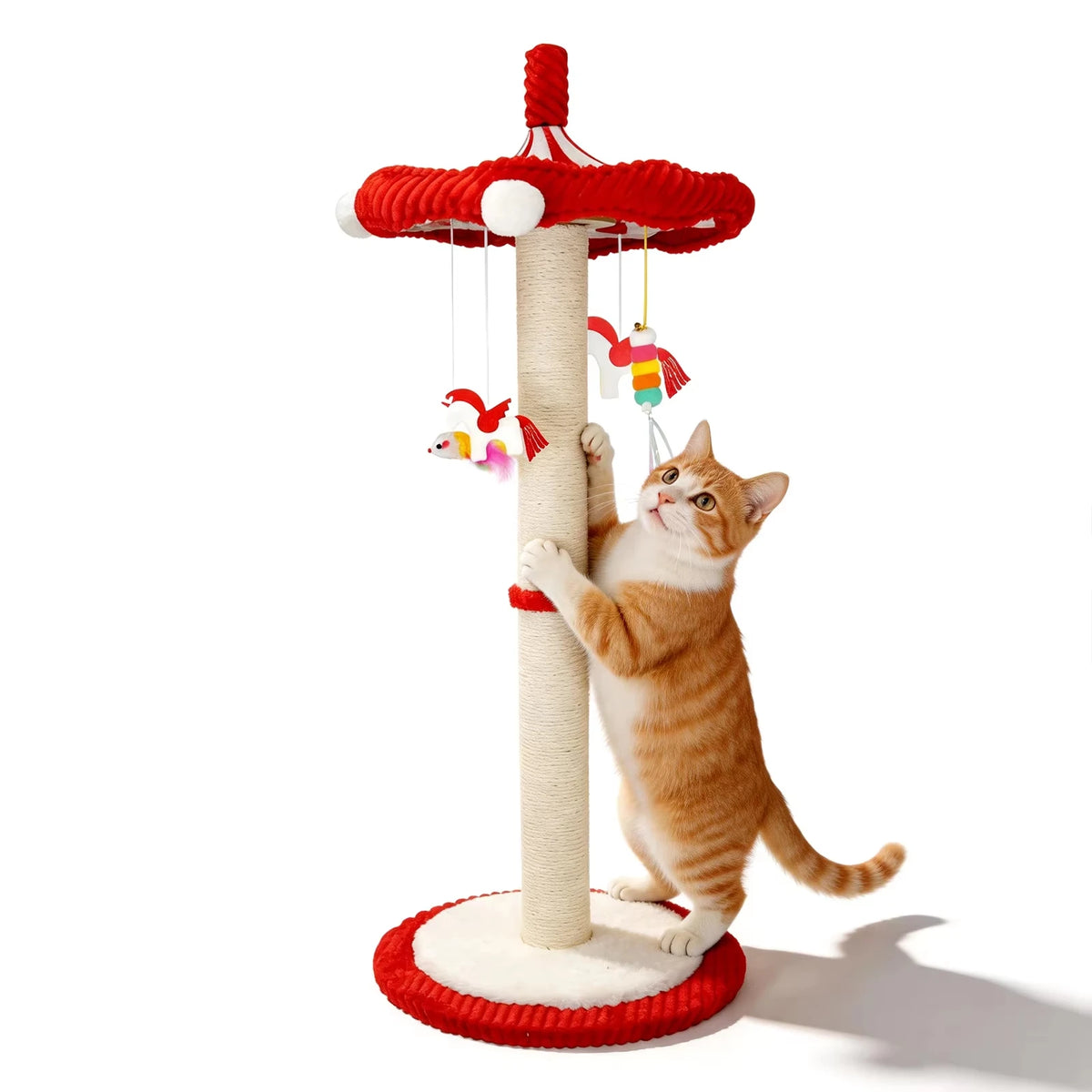 CWV Interactive Cat Tree Tower Featuring Rotating Feather Teaser