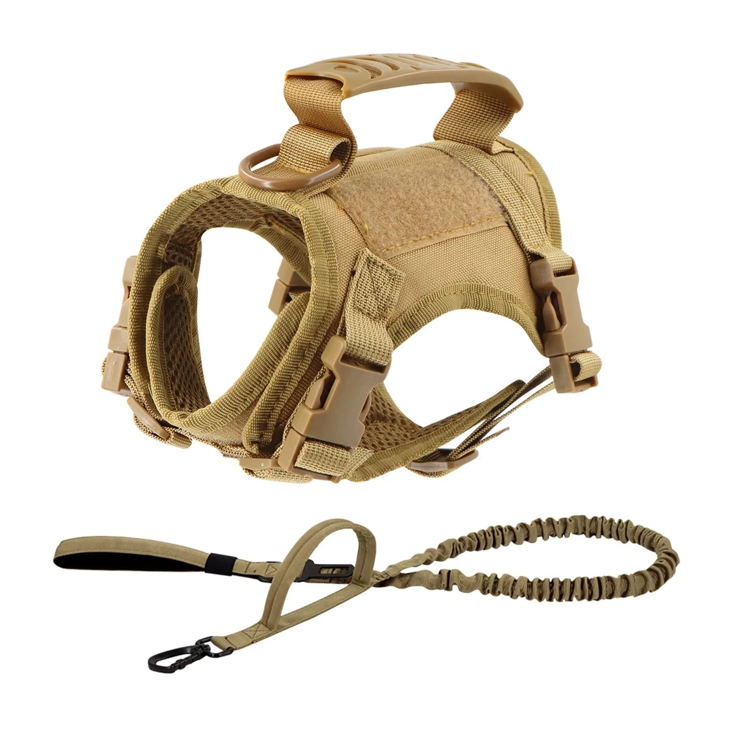 Adjustable Tactical Dog And Cat Harness Leash Walking Set
