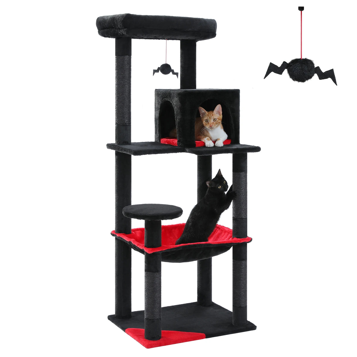PAWZ Road Gothic Cat Tree With Hammock And Scratching Posts