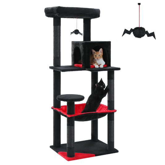 PAWZ Road Gothic Cat Tree With Hammock And Scratching Posts