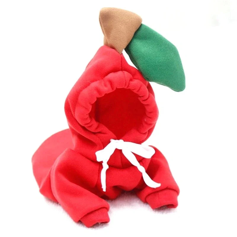 Wangmeow Fruit Dog Hoodie Warm Fleece Clothes for Small Dogs