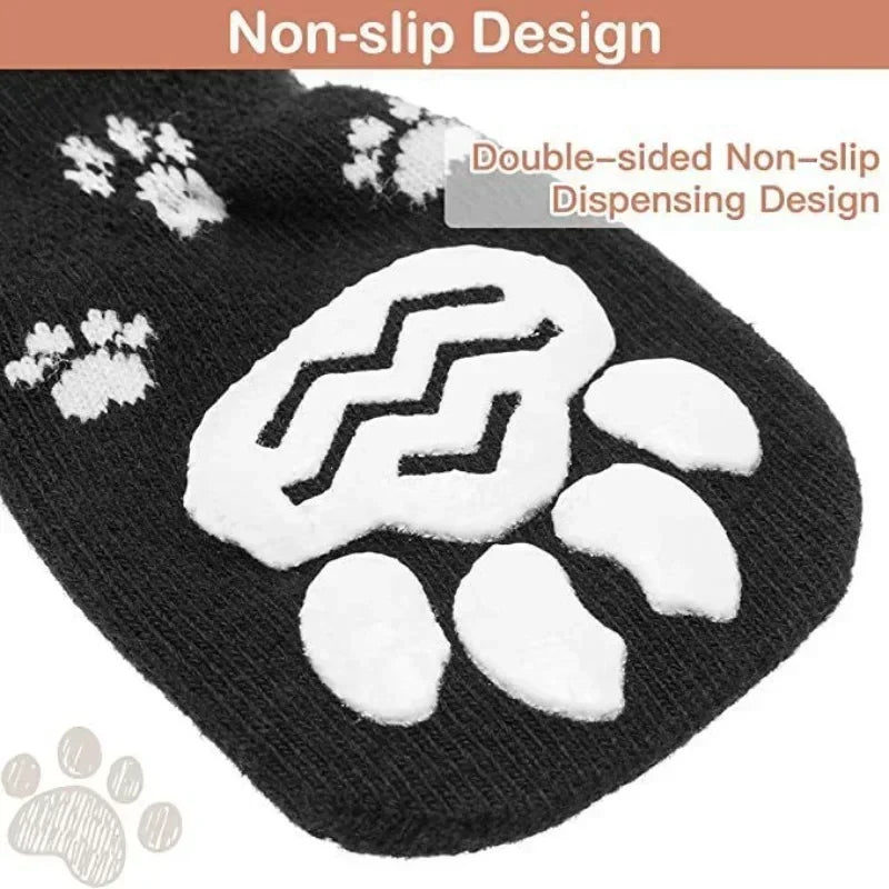 Adjustable Non Slip Dog Socks Soft Pet Paw Protection Covers