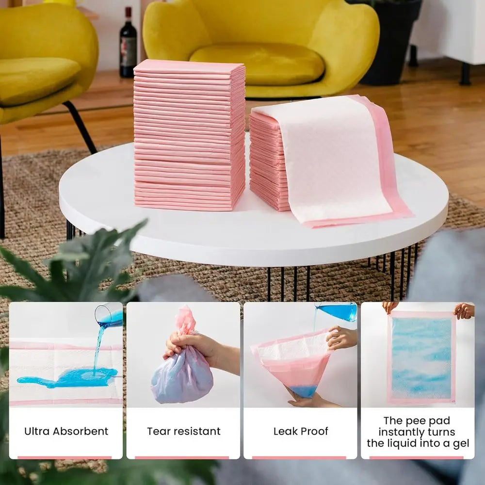 Disposable Puppy Training Pads Ultra Absorbent Leak Proof Quick Dry