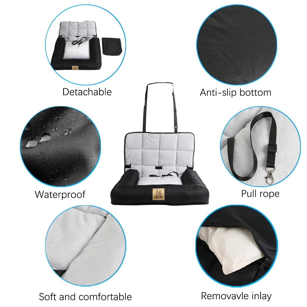 Bingopaw Waterproof Pet Car Seat Mat With Removable Cover