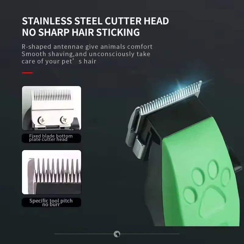 Edieu Professional Pet Clippers With Rechargeable Adjustable Blades
