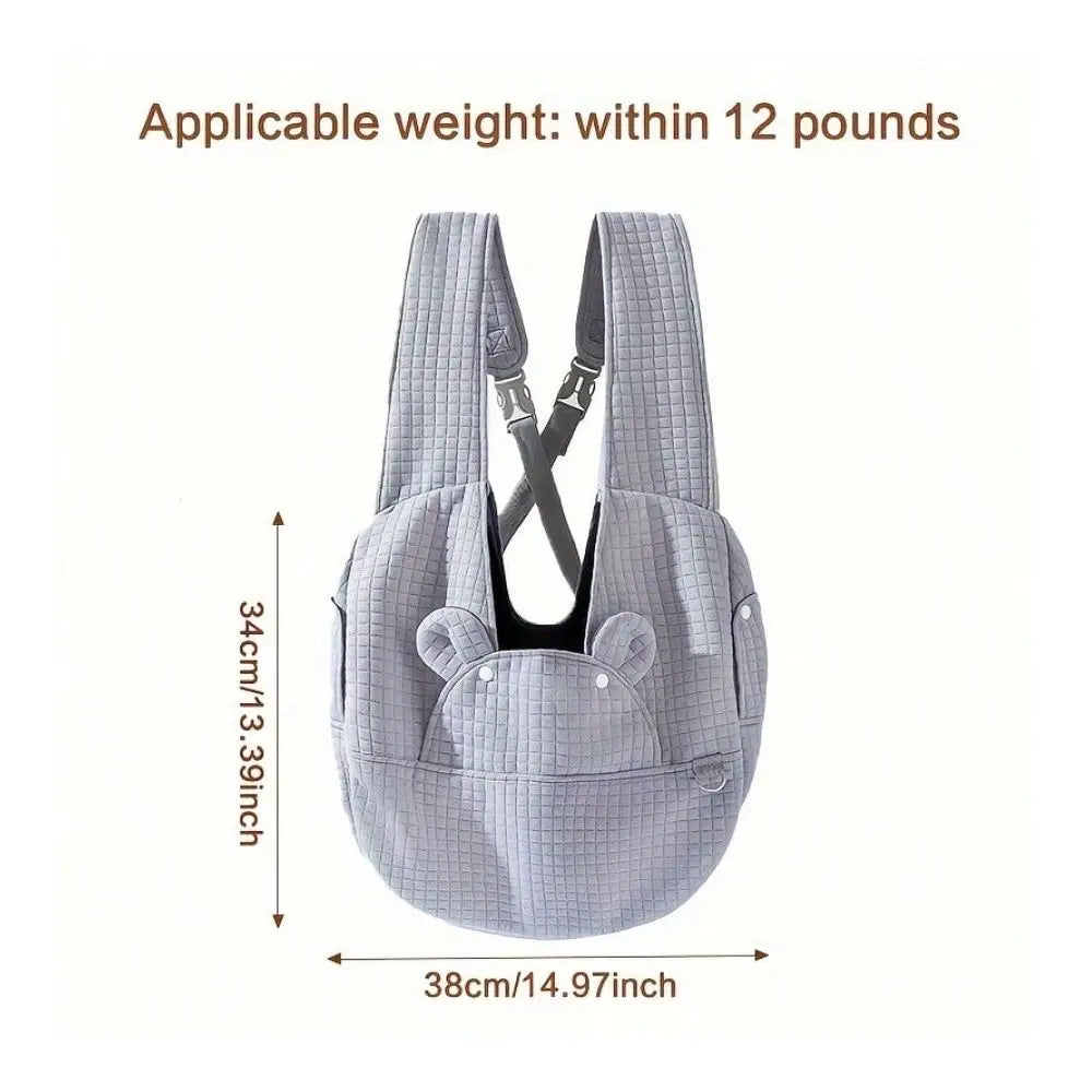 Fluffy Pet Carrier Backpack With Breathable Cotton Lining